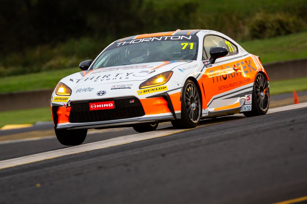 Thornsport car 71 on track